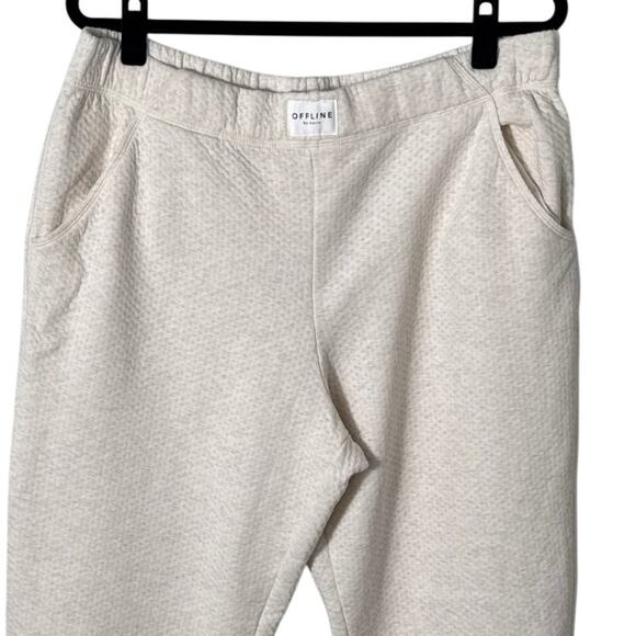 OFFLINE By Aerie Coffee Run Jogger Heather Frost Size XL - Picture 12 of 14